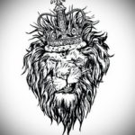 Фото лев тату эскиз 13.09.2019 №041 - lion tattoo sketch - tattoo-photo.ru