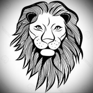 Фото лев тату эскиз 13.09.2019 №042 - lion tattoo sketch - tattoo-photo.ru