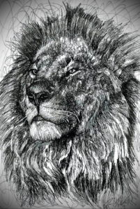 Фото лев тату эскиз 13.09.2019 №043 - lion tattoo sketch - tattoo-photo.ru