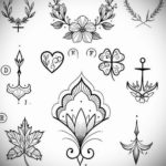 Фото маленькие тату эскизы 13.09.2019 №021 - small tattoo sketches - tattoo-photo.ru