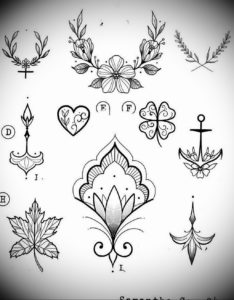 Фото маленькие тату эскизы 13.09.2019 №021 - small tattoo sketches - tattoo-photo.ru