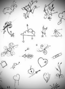 Фото маленькие тату эскизы 13.09.2019 №025 - small tattoo sketches - tattoo-photo.ru