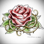 Фото роза тату эскиз 13.09.2019 №016 - rose tattoo sketch - tattoo-photo.ru