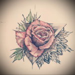 Фото роза тату эскиз 13.09.2019 №019 - rose tattoo sketch - tattoo-photo.ru