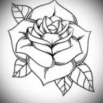 Фото роза тату эскиз 13.09.2019 №029 - rose tattoo sketch - tattoo-photo.ru