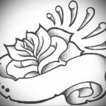 Фото роза тату эскиз 13.09.2019 №038 - rose tattoo sketch - tattoo-photo.ru