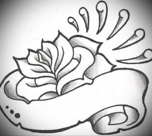 Фото роза тату эскиз 13.09.2019 №038 - rose tattoo sketch - tattoo-photo.ru