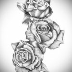 Фото роза тату эскиз 13.09.2019 №041 - rose tattoo sketch - tattoo-photo.ru