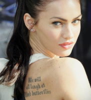 Фото тату Меган Фокс 23.09.2019 №015 — Megan Fox Tattoos — tattoo-photo.ru
