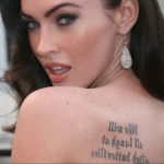 Фото тату Меган Фокс 23.09.2019 №080 - Megan Fox Tattoos - tattoo-photo.ru