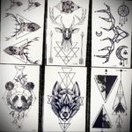 Фото тату геометрия эскизы 13.09.2019 №017 - tattoo geometry sketches - tattoo-photo.ru