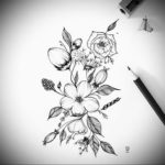Фото эскизы тату цветы 13.09.2019 №001 - flower sketch designs - tattoo-photo.ru