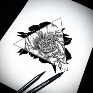 Фото эскизы тату цветы 13.09.2019 №012 - flower sketch designs - tattoo-photo.ru
