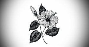 Фото эскизы тату цветы 13.09.2019 №014 - flower sketch designs - tattoo-photo.ru