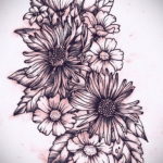 Фото эскизы тату цветы 13.09.2019 №022 - flower sketch designs - tattoo-photo.ru