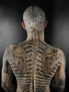тату на затылке для мужчин 24.09.2019 №018 -the back of the head tattoo- tattoo-photo.ru