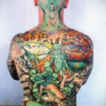тату на затылке для мужчин 24.09.2019 №021 -the back of the head tattoo- tattoo-photo.ru