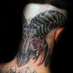 тату на затылке и шее 24.09.2019 №012 -the back of the head tattoo- tattoo-photo.ru