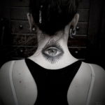 тату на затылке и шее 24.09.2019 №027 -the back of the head tattoo- tattoo-photo.ru