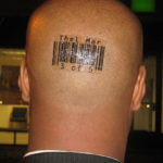 тату надписи на затылке 24.09.2019 №013 -the back of the head tattoo- tattoo-photo.ru