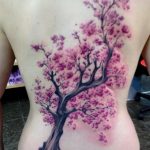 Фото вариант тату с деревом сакуры 09.02.2020 №017 -sakura tattoo- tattoo-photo.ru