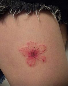Фото тату цветок закуры 09.02.2020 №011 -sakura tattoo- tattoo-photo.ru