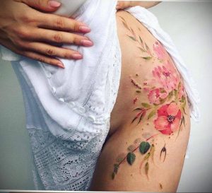 Фото тату цветок закуры 09.02.2020 №063 -sakura tattoo- tattoo-photo.ru