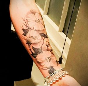 Фото тату цветок закуры 09.02.2020 №076 -sakura tattoo- tattoo-photo.ru