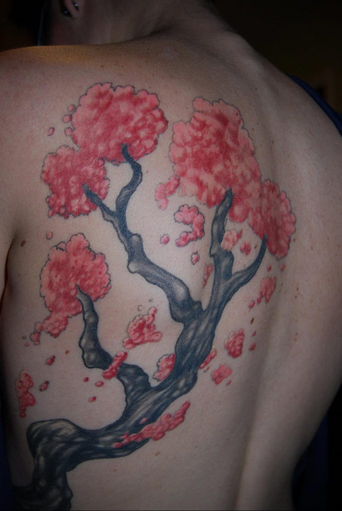 Фото тату цветок закуры 09.02.2020 №077 -sakura tattoo- tattoo-photo.ru