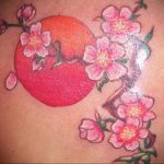 Фото тату цветок закуры 09.02.2020 №085 -sakura tattoo- tattoo-photo.ru