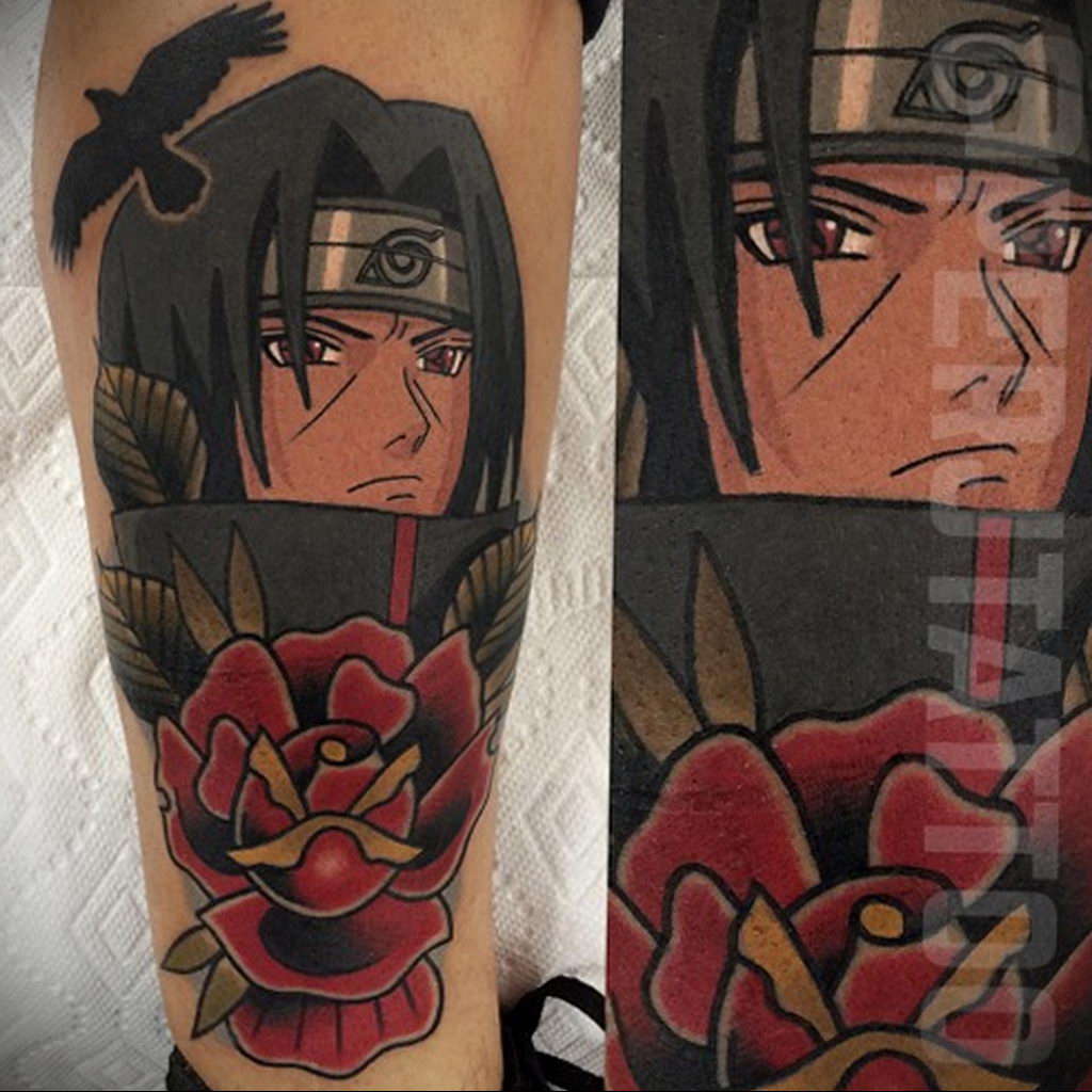 аниме парень тату 18.01.2020 №014 -anime guys tattoo- tattoo-photo.ru -  tattoo-photo.ru