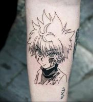 маленькие аниме тату 19.01.2020 №009 -small anime tattoos- tattoo-photo.ru