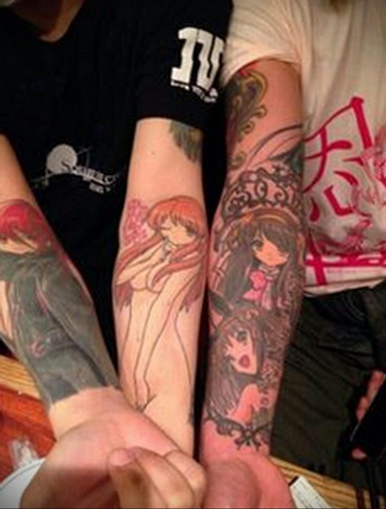 тату аниме арт 18.01.2020 №006 -anime art tattoo- tattoo-photo.ru
