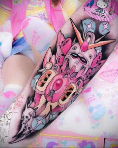 тату аниме арт 18.01.2020 №098 -anime art tattoo- tattoo-photo.ru