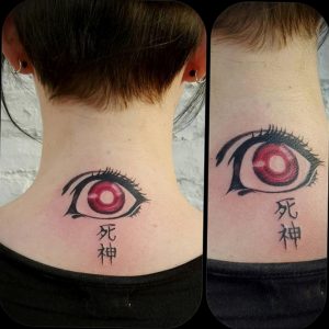 тату аниме глаза 18.01.2020 №002 -anime eyes tattoo- tattoo-photo.ru