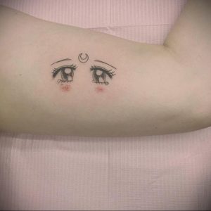 тату аниме глаза 18.01.2020 №014 -anime eyes tattoo- tattoo-photo.ru