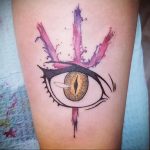 тату аниме глаза 18.01.2020 №021 -anime eyes tattoo- tattoo-photo.ru