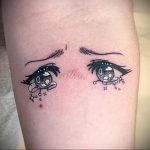 тату аниме глаза 18.01.2020 №026 -anime eyes tattoo- tattoo-photo.ru
