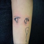 тату аниме глаза 18.01.2020 №041 -anime eyes tattoo- tattoo-photo.ru