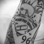 тату аниме черно белые 19.01.2020 №010 -anime tattoo black and white- tattoo-photo.ru