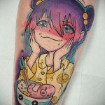 тату в стиле аниме 18.01.2020 №032 -anime style tattoo- tattoo-photo.ru