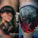 тату в стиле аниме 18.01.2020 №056 -anime style tattoo- tattoo-photo.ru