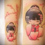 тату девочка аниме 18.01.2020 №001 -anime girl tattoo- tattoo-photo.ru
