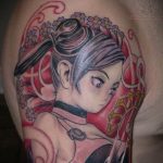 тату девочка аниме 18.01.2020 №003 -anime girl tattoo- tattoo-photo.ru