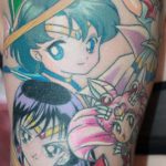 тату девочка аниме 18.01.2020 №058 -anime girl tattoo- tattoo-photo.ru