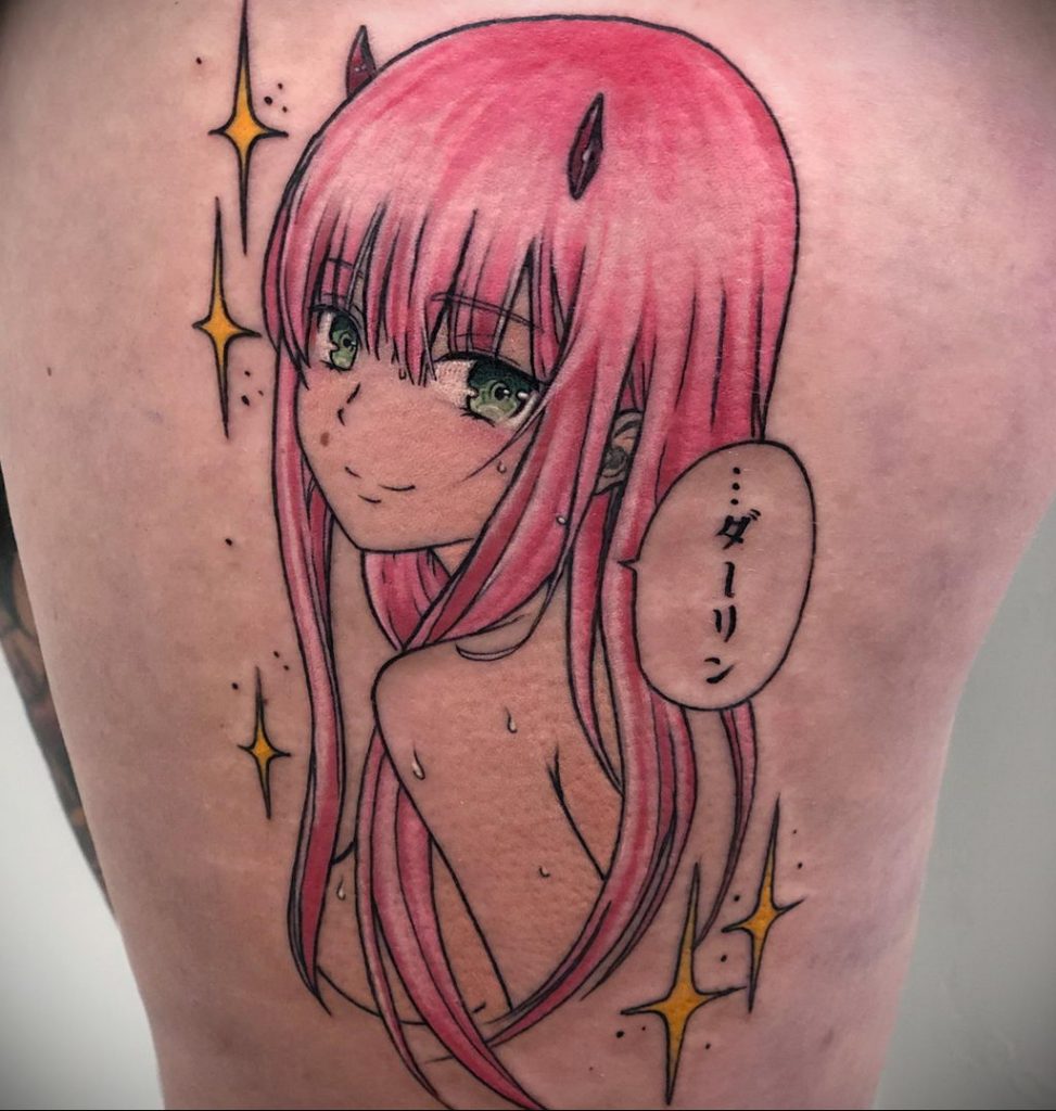 тату девочка аниме 18.01.2020 № 105 -anime girl tattoo- tattoo-photo.ru.