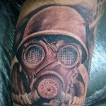 тату противогаз 15.01.2020 №021 -gas mask tattoo- tattoo-photo.ru_2