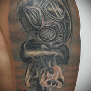 тату противогаз 15.01.2020 №086 -gas mask tattoo- tattoo-photo.ru_2