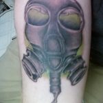 тату противогаз 15.01.2020 №270 -gas mask tattoo- tattoo-photo.ru