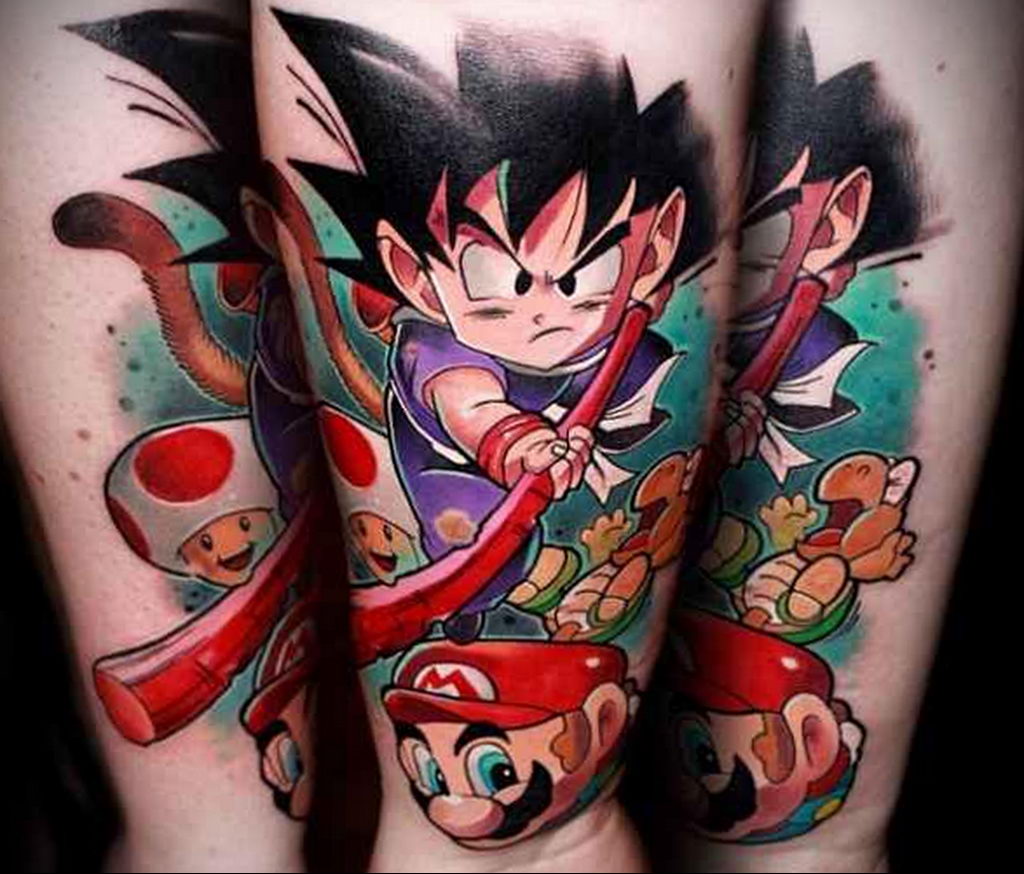 тату рукав аниме 18.01.2020 № 016 -anime sleeve tattoo- tattoo-photo.ru.